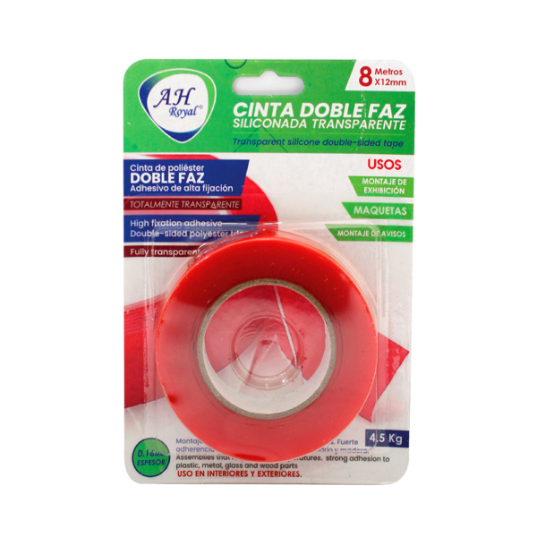 Cinta Doble Faz Siliconada 12x8 AH Royal