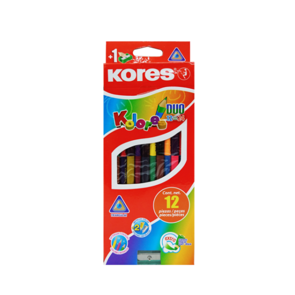 Colores Triangular Duo x12 Kores