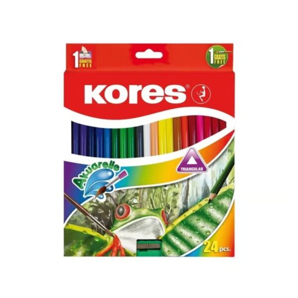 Colores Acuarelables Triangular x 24 Kores