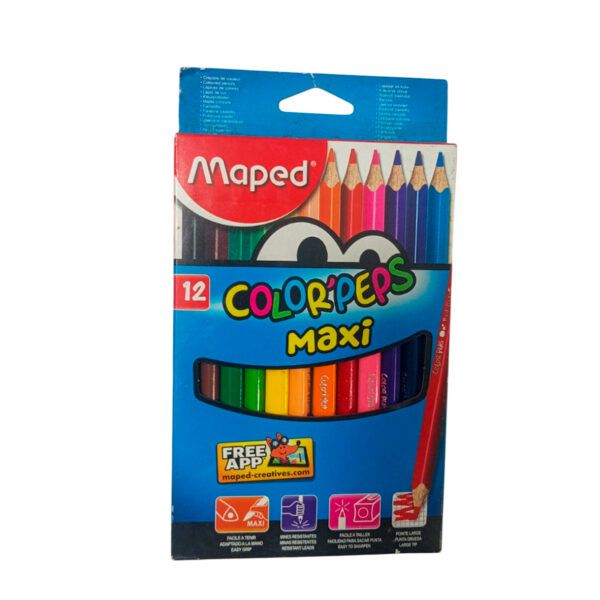 Colores Jumbo Peps Triangula x12 Maxi Maped