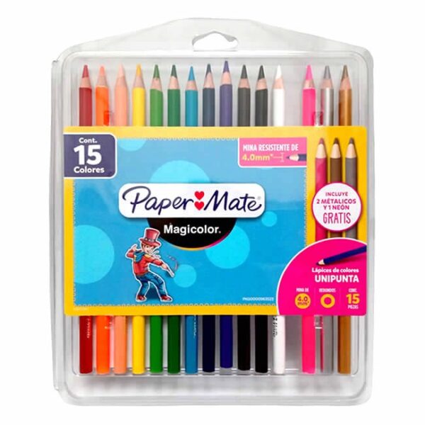 Colores Redondo x 15 Paper Mate