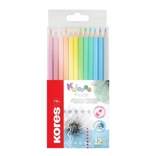 Colores Triangulares Pastel x12 Kores