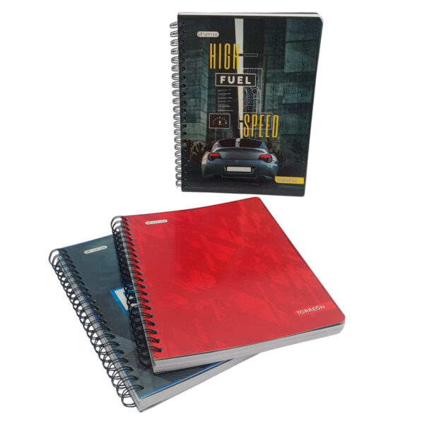 Libreta Argollada 5 Materia 105 Cuadro Masculino Torreón - Image 2