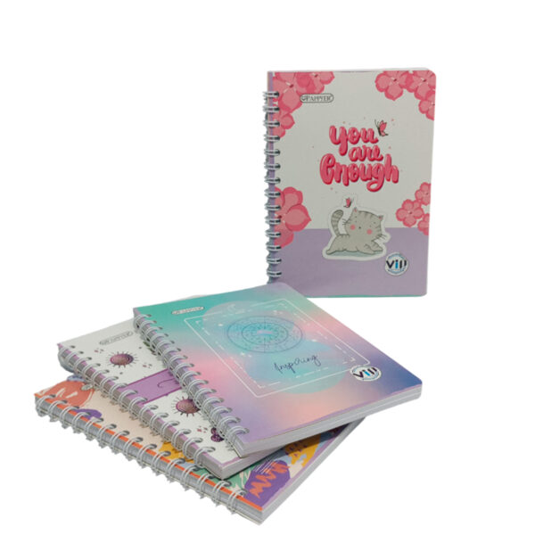 Libreta Argollada 1 Materia Rayas Femenino 85 100 Hojas VIP - Image 2
