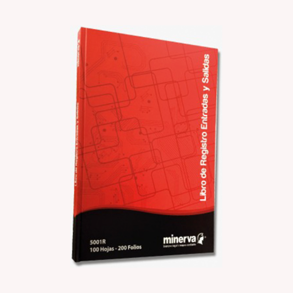 Libro de Registro Entradas y Salidas 200 folios Minerva