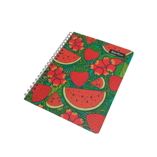 Libreta argollada 1 materia 105 Rayada frutas Keepermate - Image 3