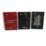 Libreta argollada 5 materias 95 cuadros masculino